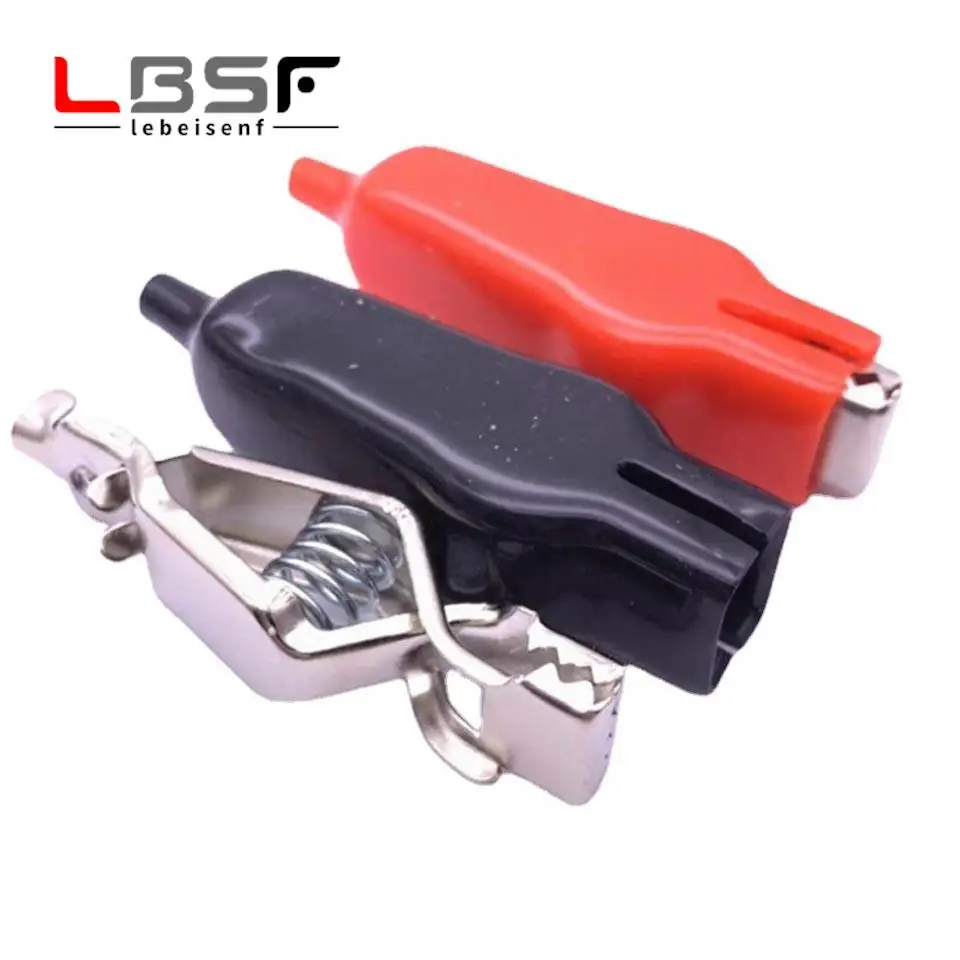 10 шт./5 пар, пружинный зажим с крокодиловым покрытием