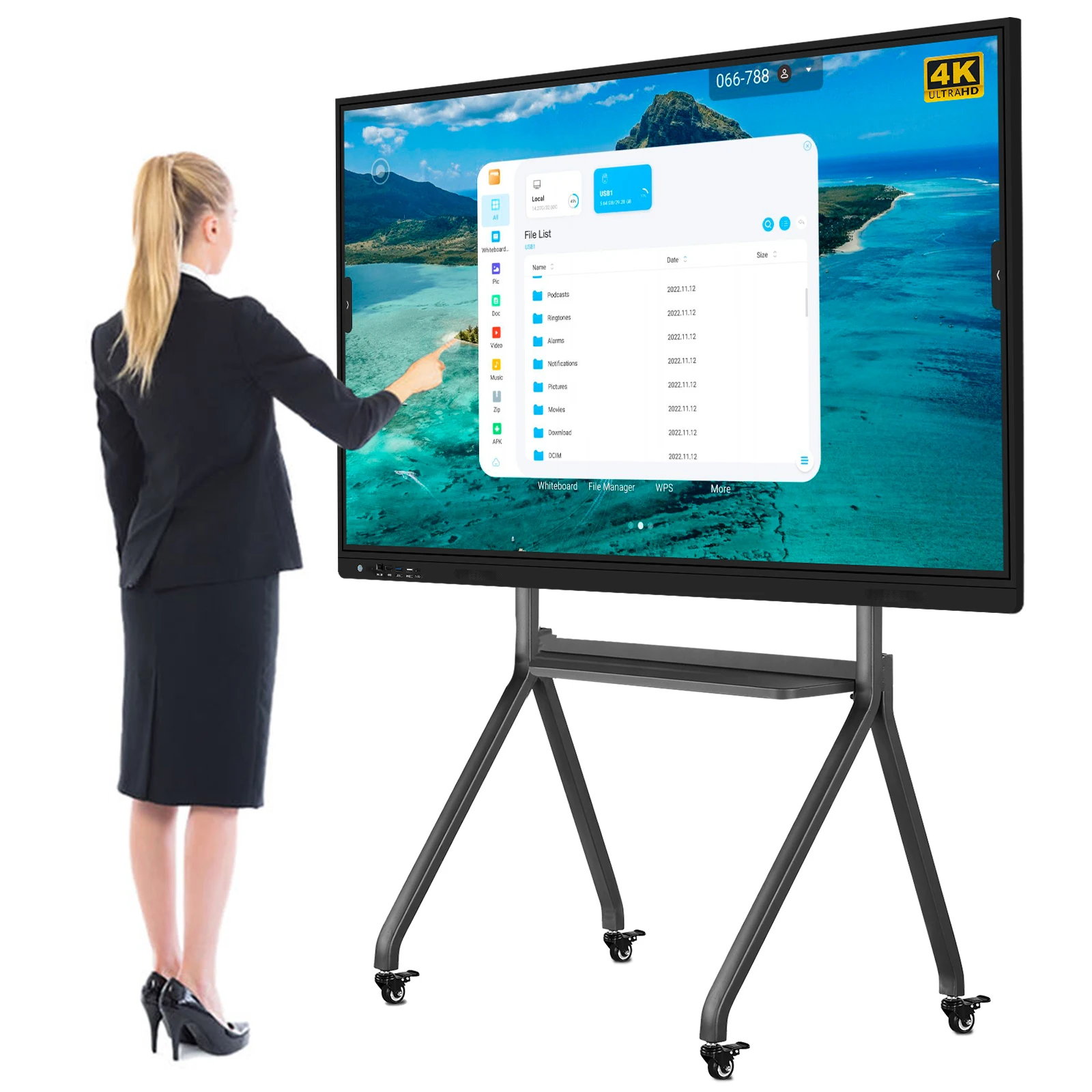 Фото Интерактивная панель School Touch Interact: 55, 65, 75, 86, 98, 110 дюймов, интерактивная доска для письма, умная доска №2