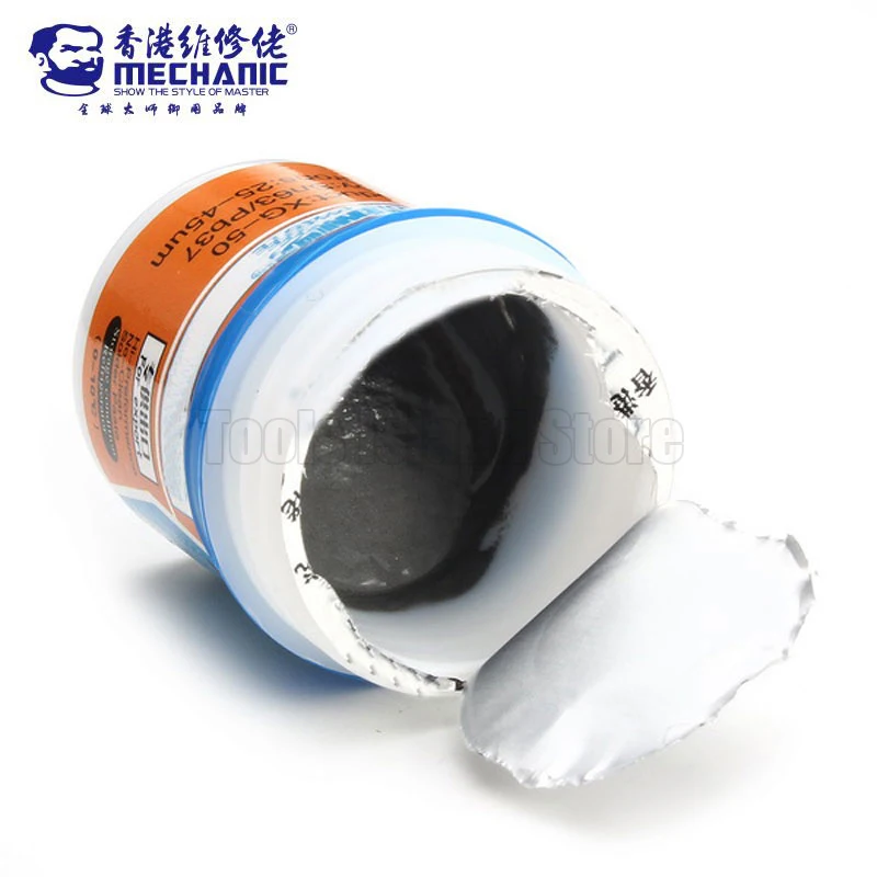 

Паяльная паста MECHANIC XGSP50, паяльный флюс 42 г SN63 Pb37 для SMD BGA SMT, трафарет, Сварочная ремонтная станция