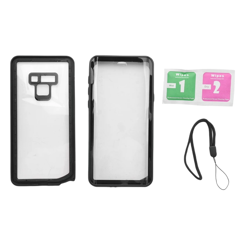 

For Samsung Galaxy Note 9 Waterproof Case, Built-In Screen Protector Cover Rugged Clear Bumper Underwater Waterproof Case Compat
