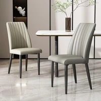 nordic luxury chairs dining chairs household modern simple dining chairs hotel backrests european high end leather