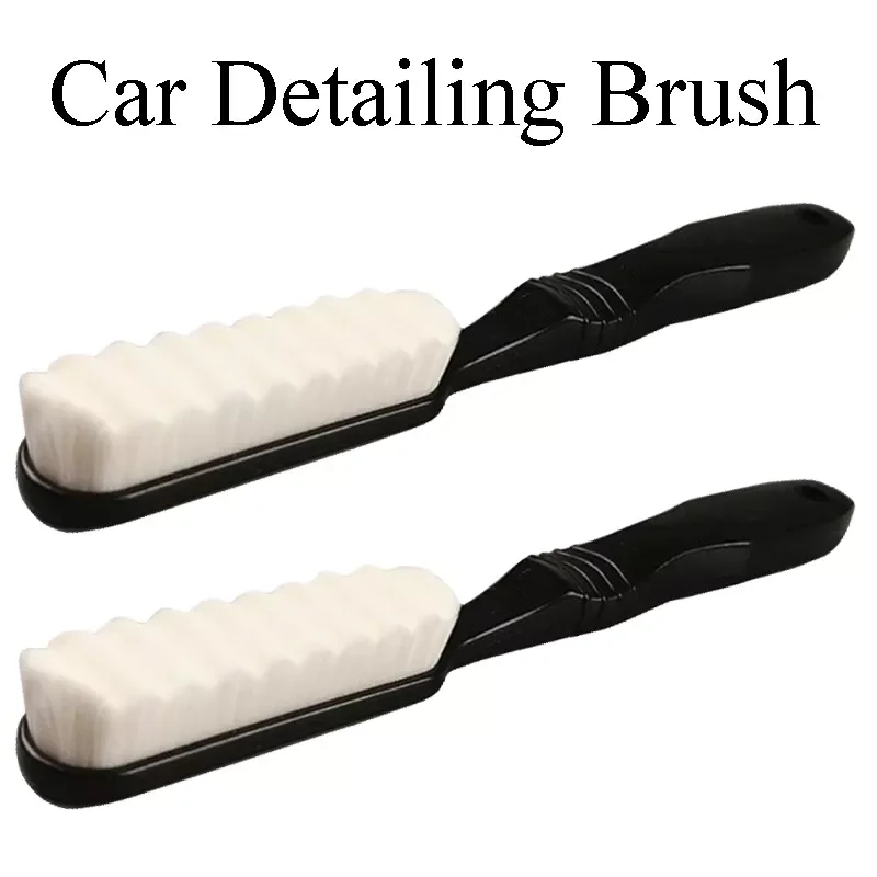 Detailing Brush Auto Long Handle Micro-nano Dense Cleaner Vehicle Wash Tool Interior Leather Panel Roof Cleaning Accessories