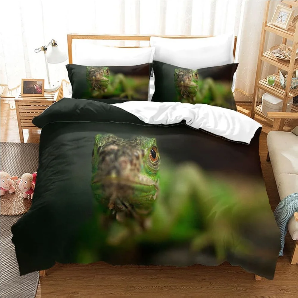 

Bed Sheet Pillow Case Bed Sheets Home Textile Bed Sheet Reptile Pattern Protector Bed Coverlet