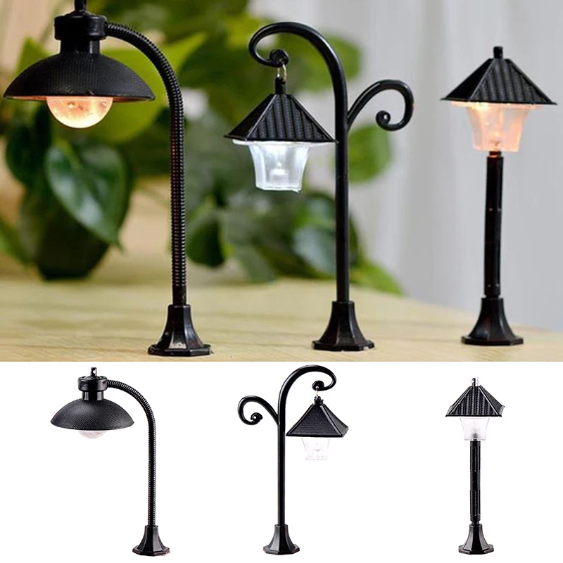 

Miniatures Park Street Lamp Doll Micro Landscape Craft Streetlight Home Decor