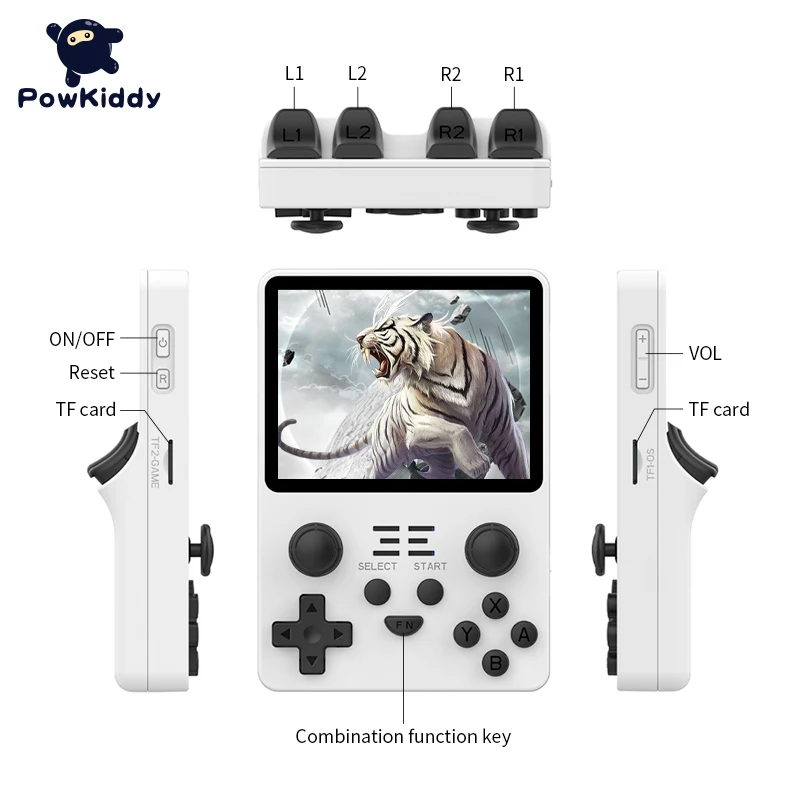 Новая портативная игровая консоль POWKIDDY RGB20S в стиле ретро с открытым исходным