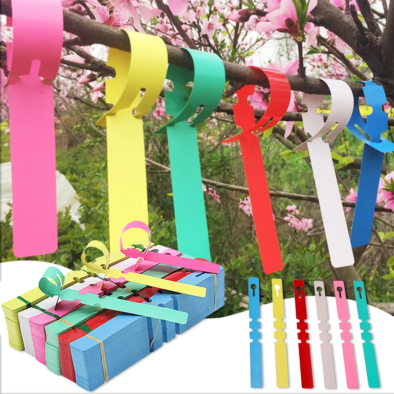 

100pcs Waterproof Plant Markers Plastic Plant Hanging Tags Gardening Plant Marker Label Tools Garden Pots & Planters Supply