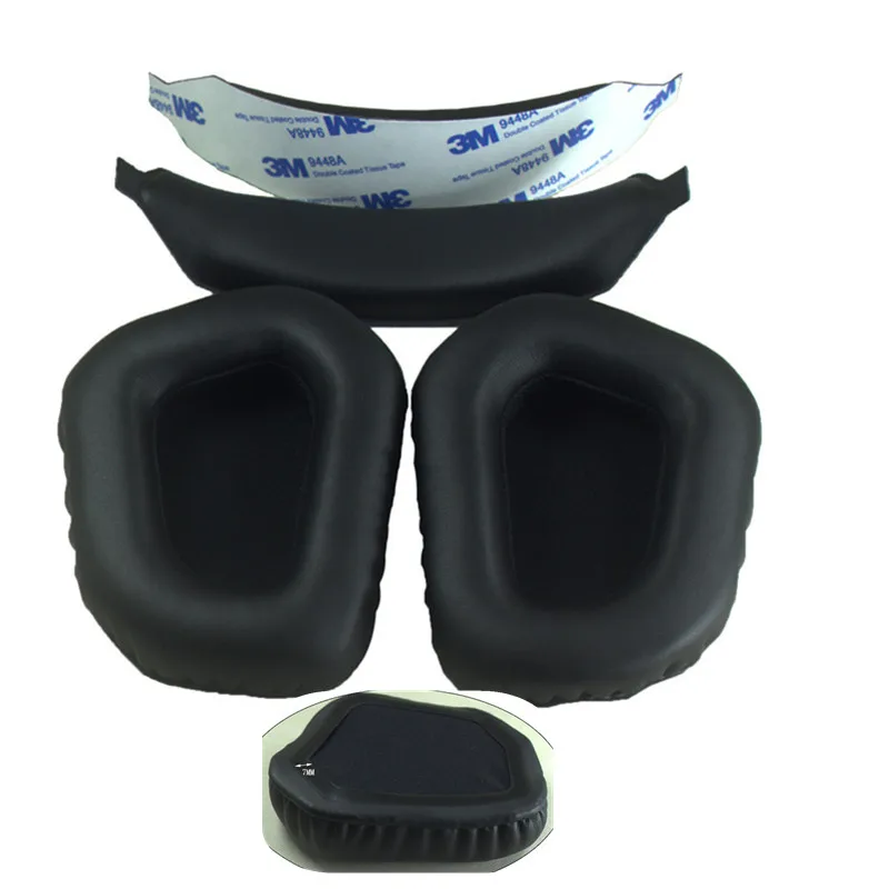 

Replacement 1 Pair Ear Pads Cover or Headband For MADCATZ F.R.E.Q.3579TE Headphones Ear Pads Headset Foam Cushion Earmuffs black