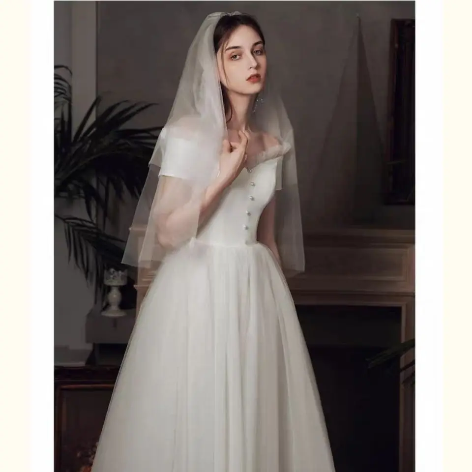 Рисунок 2 - Простое ТРАПЕЦИЕВИДНОЕ свадебное платье без бретелек