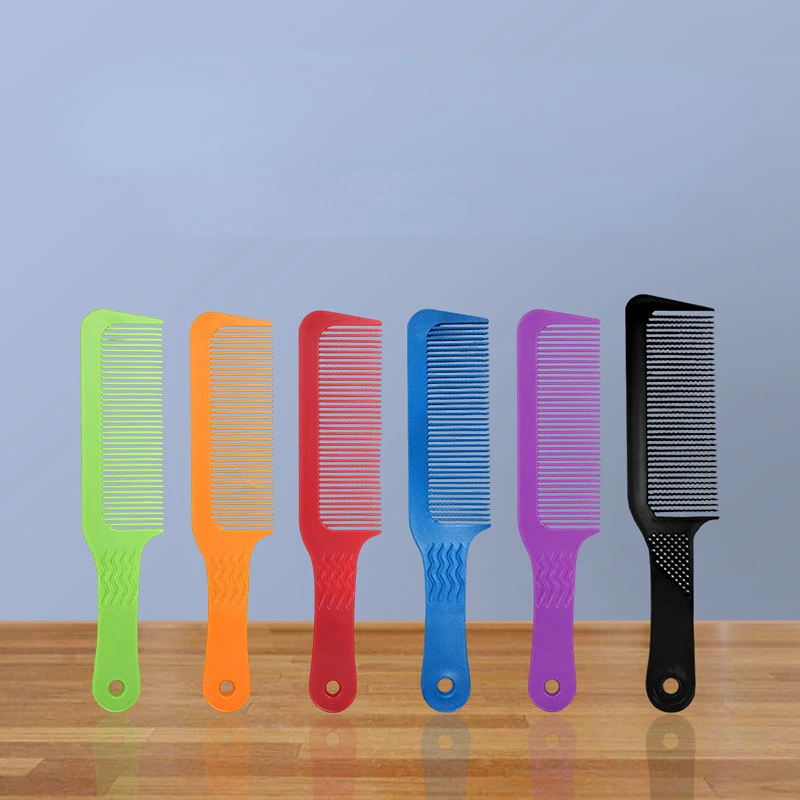 

Flat Head Cut Comb Anti-static Hair Styling Brush Wide Tooth Mens Cut Brush Professional Salon Barber Hair Clipper Accessories