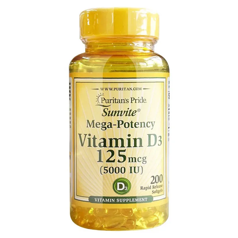 

Free shipping Vitamin D3 200 capsules help calcium absorption