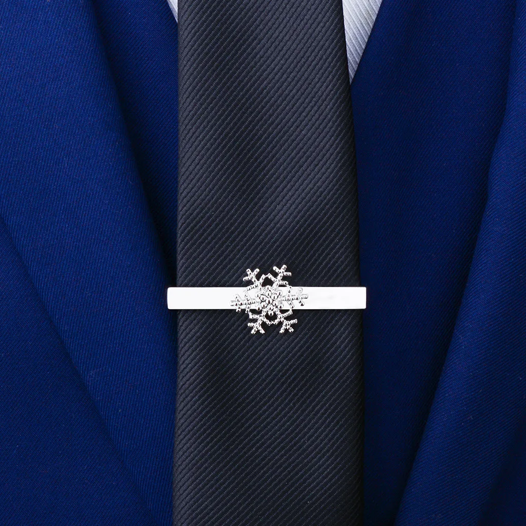 Copper Simple Tie Clips for Man Fasion Snow Molding  Accesorios Para Corbata  gift for men images - 6