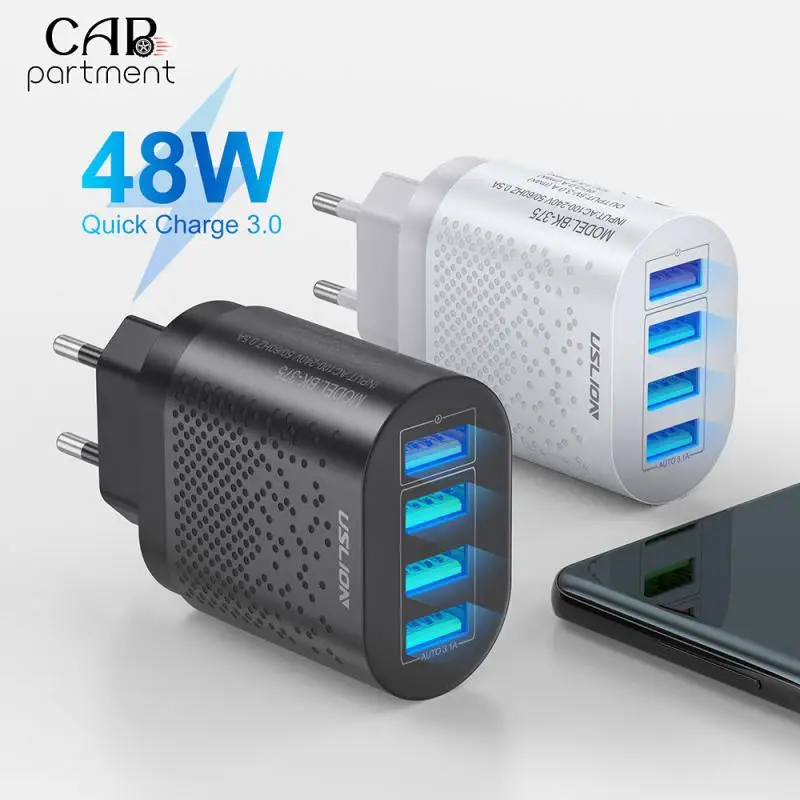 

Портативное зарядное устройство с 4 Usb-портами, 18 Вт