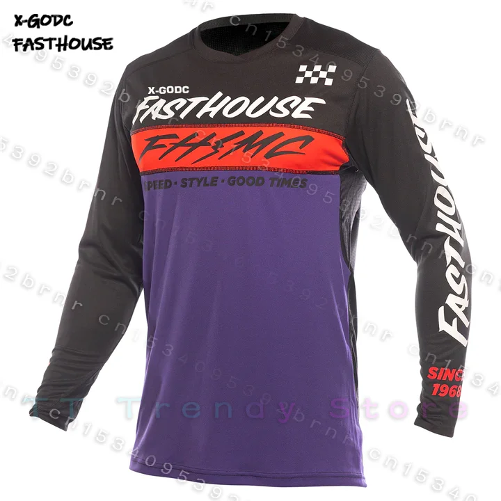 2023 moto maillot long sleeve vintage motocross jersey bmx cycling mtb jersey mx dh off road downhill racing bike jersey