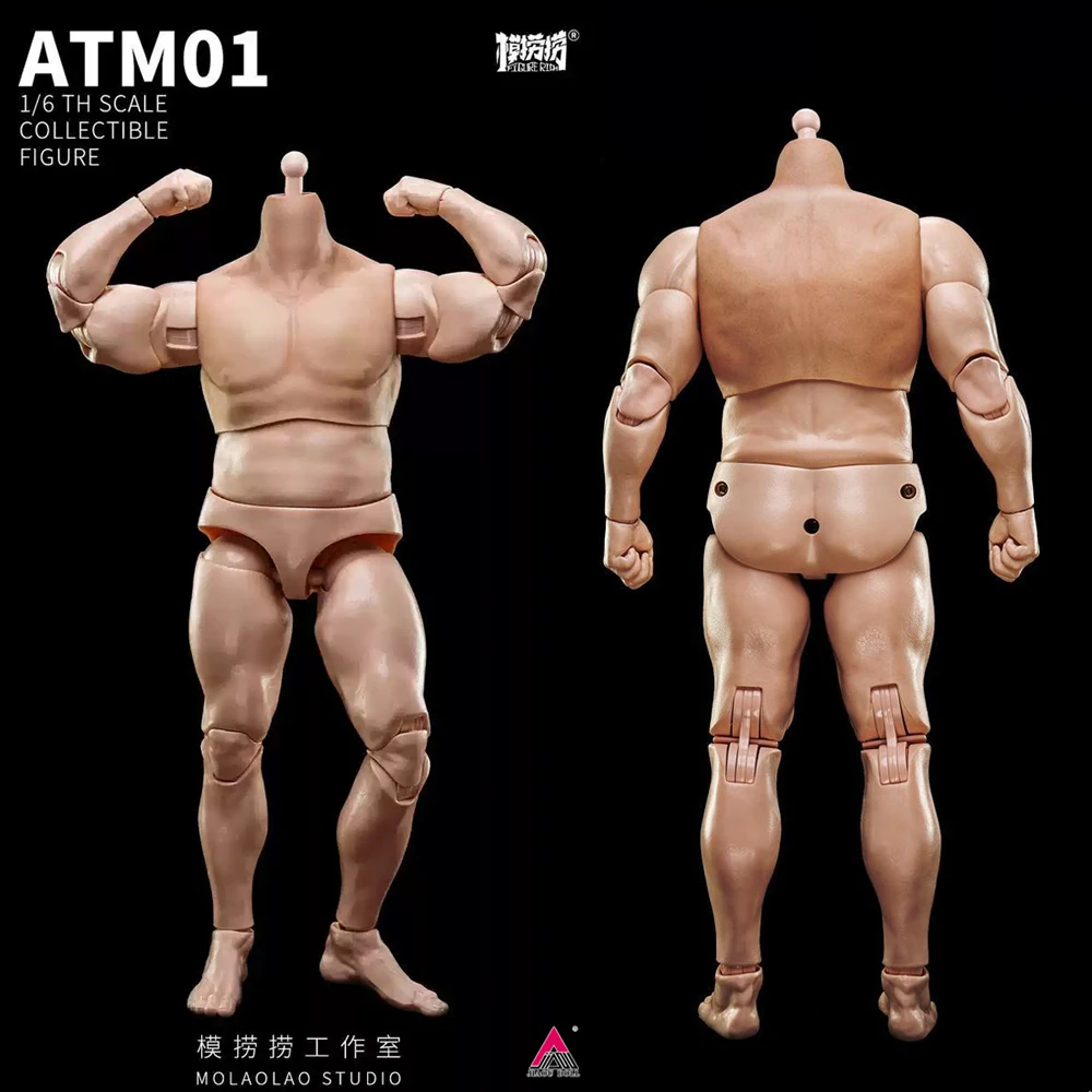 Экшн-фигурка в наличии ATM01 1/6 Мужская с сильными мышцами супер-шарнирное