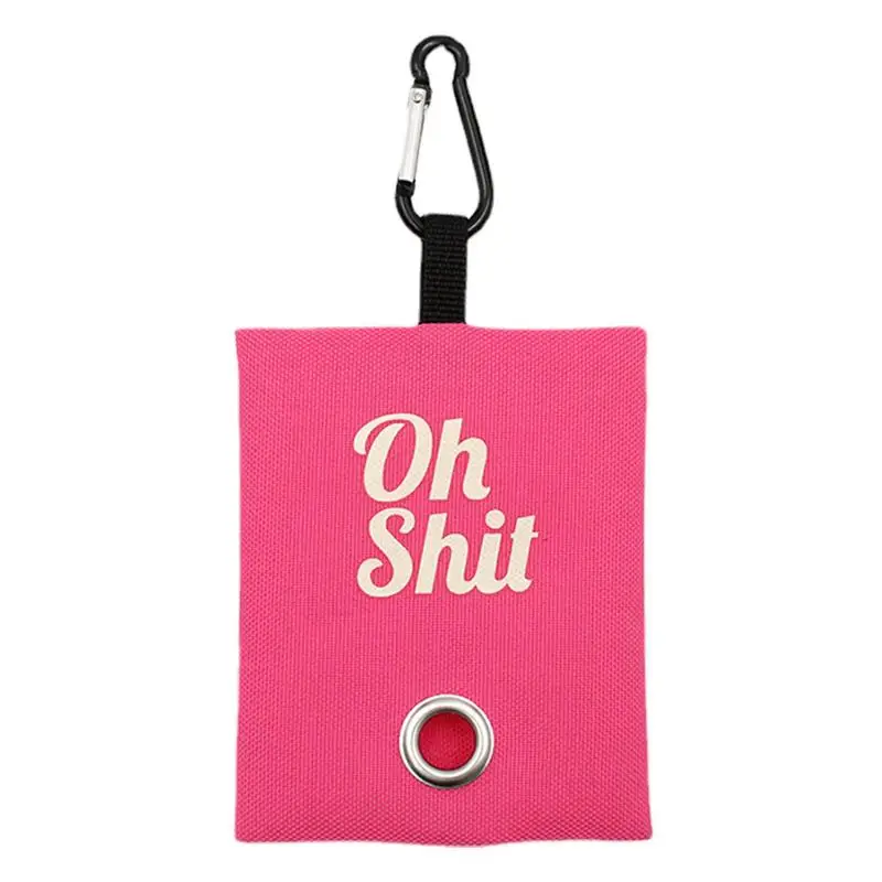 

Poop Bag Dispenser Lightweight Canvas Dog Waste Bag Dispenser With Metal Buckle Waste Bag Holder Pet Equipment Leash Attachment