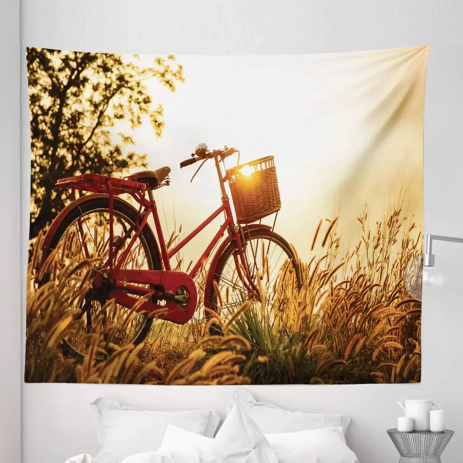 Велосипедный гобелен Классический дорожный велосипедный Кирпичная стена