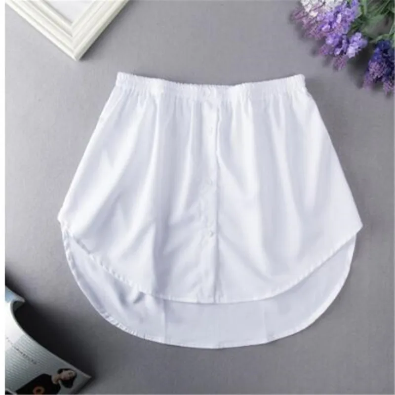 

Shirt Extenders Layering Fake Top Lower Sweep Shirt Extender Asjustable Mini Skirt for Women Girls NOV999