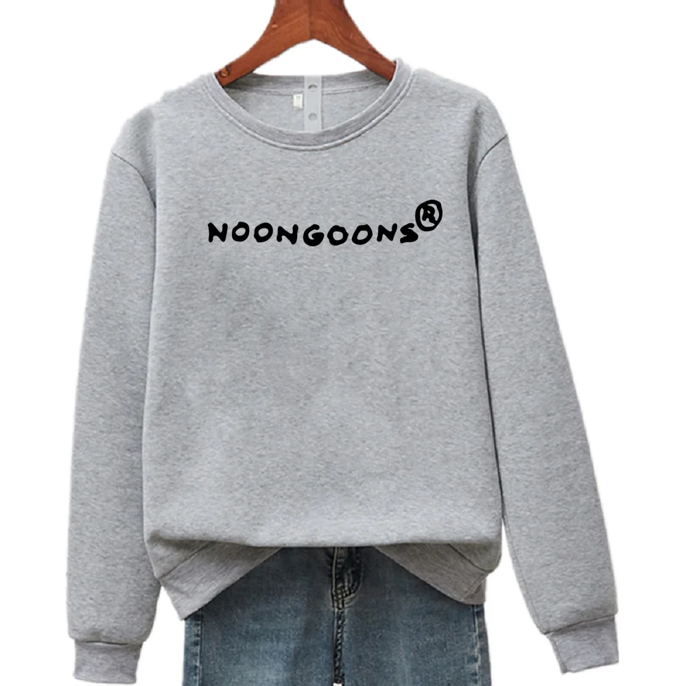 

NOON GOONS Hoodies & Sweatshirts New Men's And Women's Unisex Letter Printed Long Sleeve Crew Neck Pullover Casual Sweatshirts