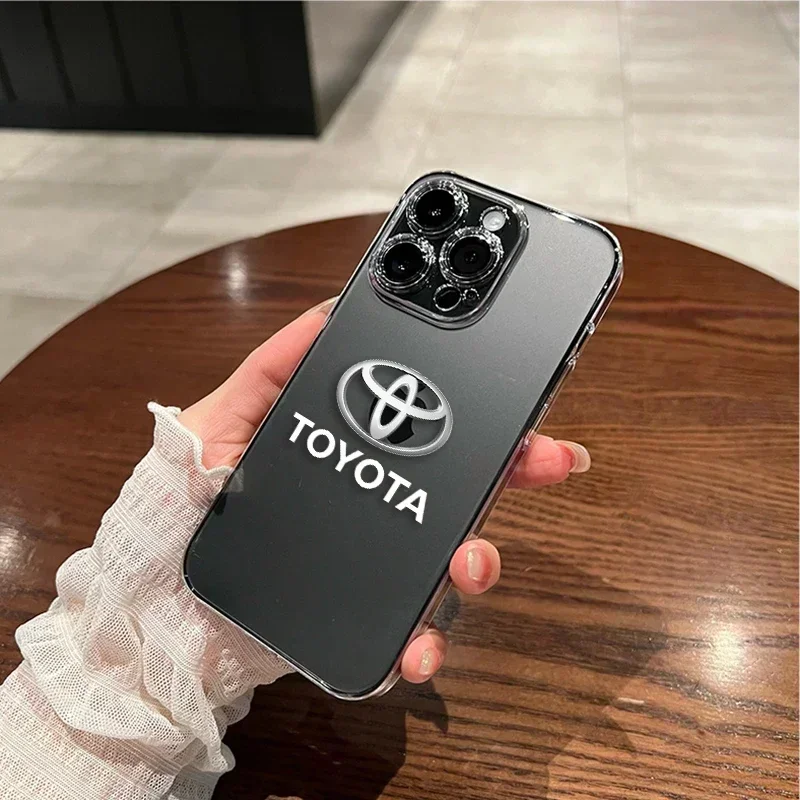 CHR Новый Rav4 Yaris для Toyota Мягкий прозрачный чехол телефона iPhone 13 14 Pro Max 12 Mini 7 8 Plus Chr
