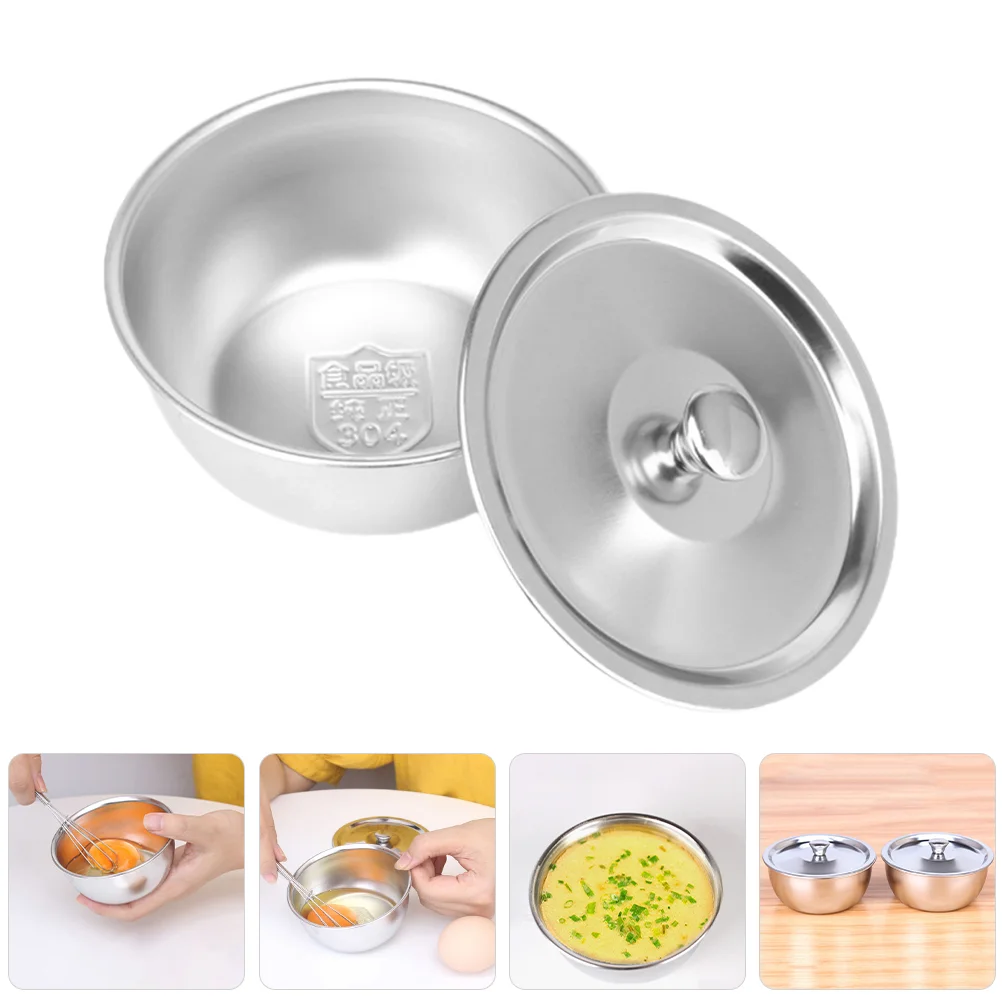 

Baby Solid Food Bowl Stainless Steel Toddler Bowls Kids Metal Eating Kitchen Rice Dinner