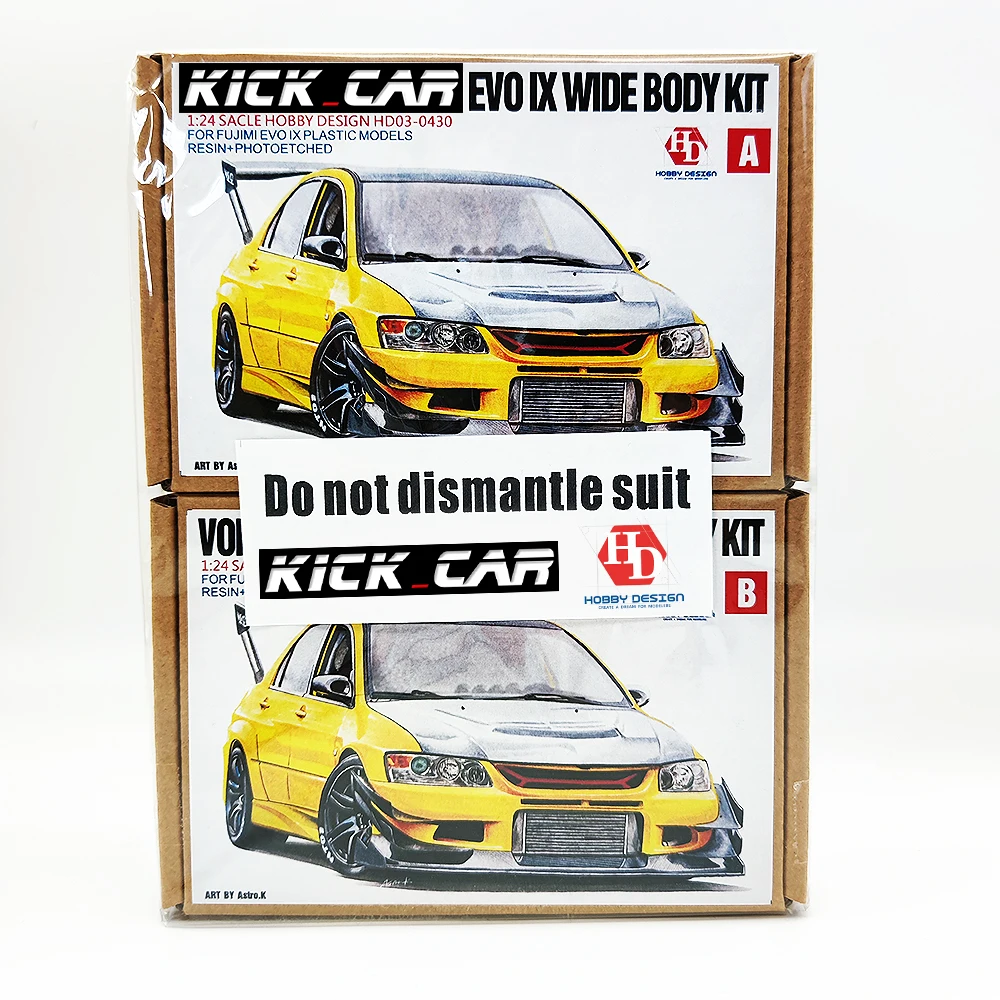 

Хобби Дизайн 1/24 Voltex MIBS EVO IX широкоугольный комплект для Fujmi (смола + PE + металлические детали) модель автомобиля ручная работа набор деталей