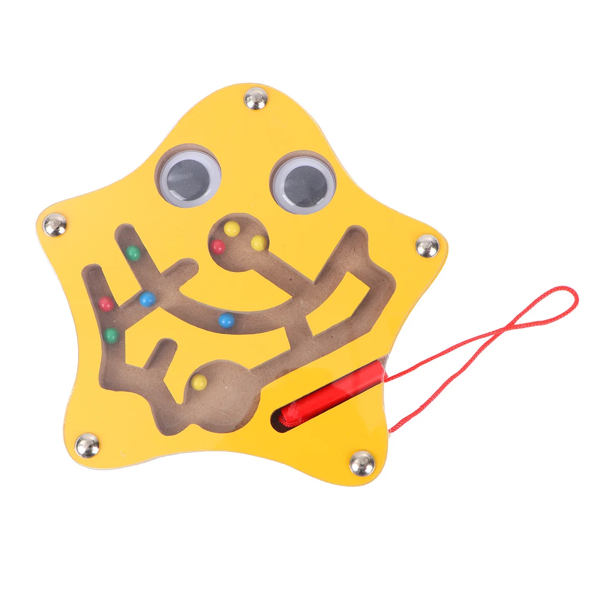 

Kids Maze Toy Cartoon Wooden Bead Puzzle Playset Puzzles Educational Toys Magnetic Beads Children