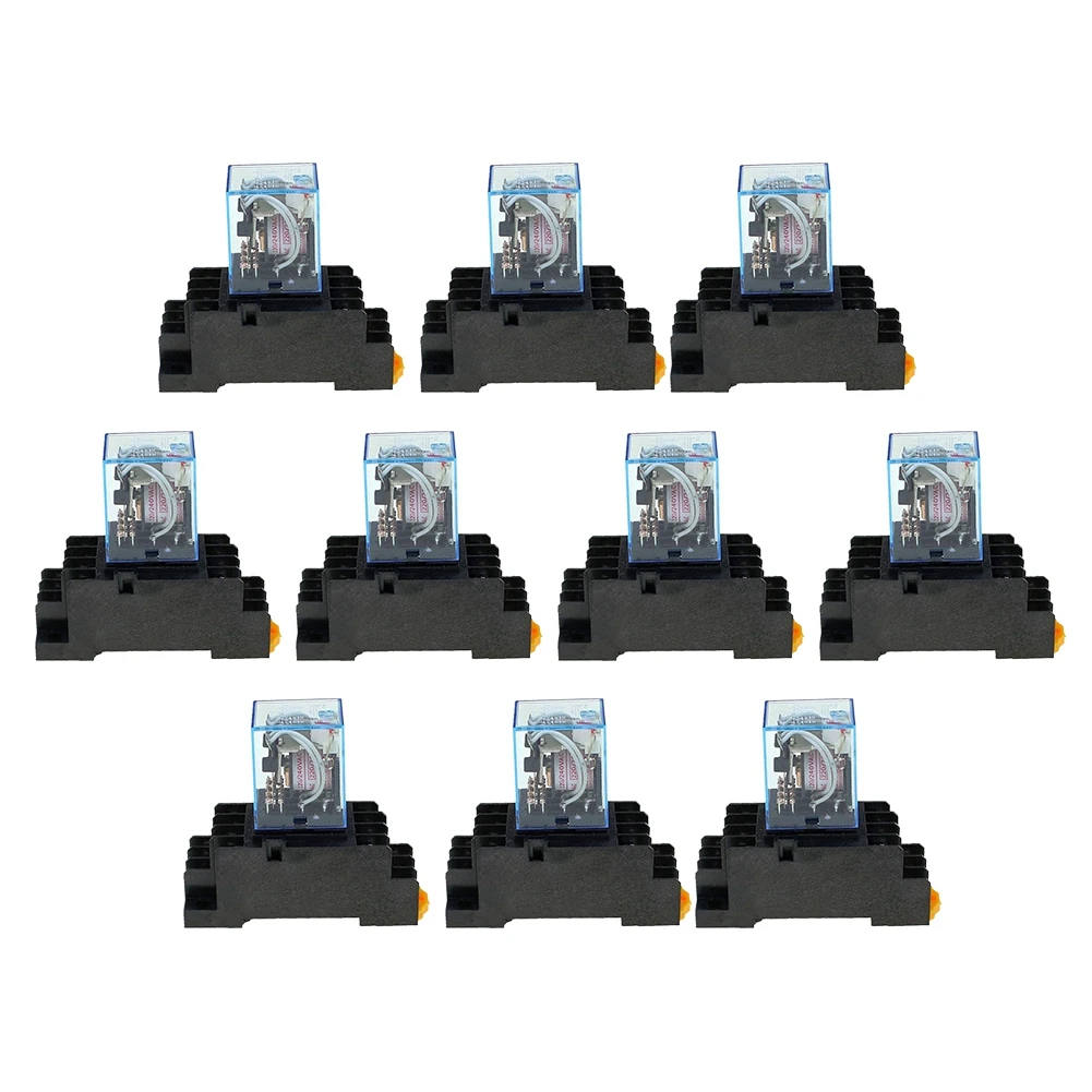 10 шт. электронное электромагнитное реле MY4NJ 14PIN 4DPDT 5A катушка с разъемом PYF14A 220 В