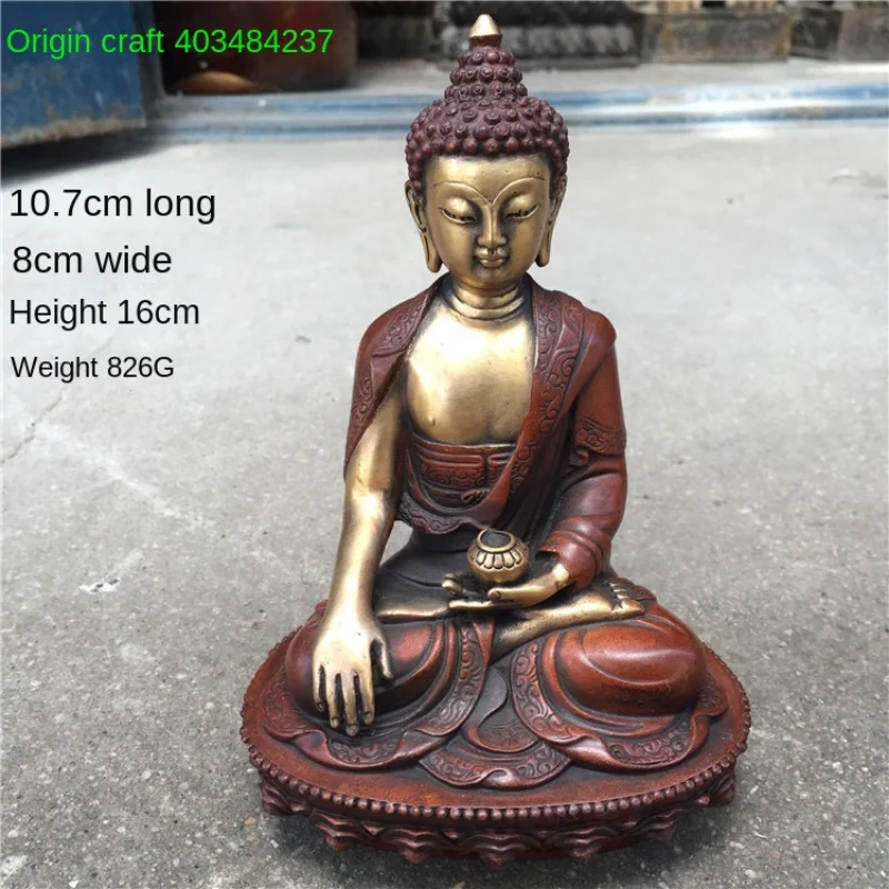 

Tibetan Brass Buddhism Bodhisattva Sakyamuni Buddha Statue