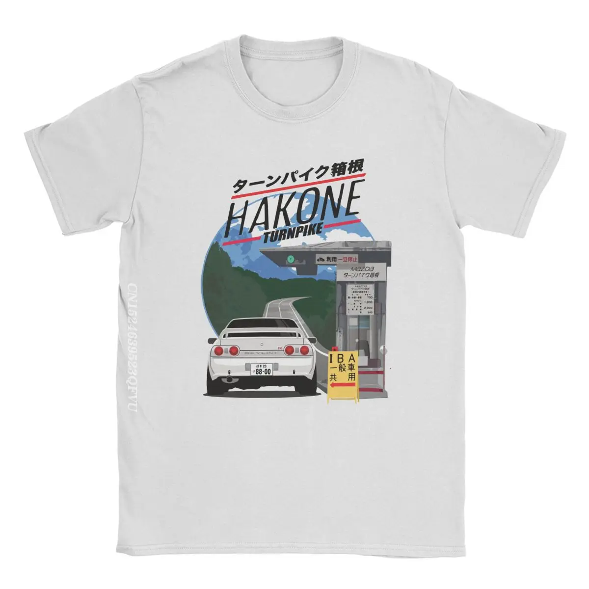 Футболка Hakone Skyline R32 GTR JDM Мужская хлопковая рубашка для отдыха с круглым вырезом