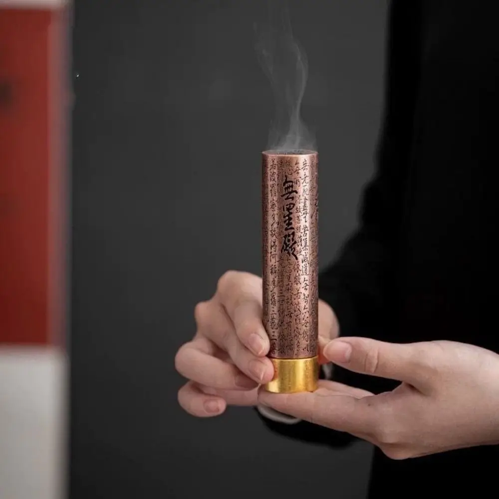 Красный цинковый сплав печь для благовоний сердце Sutra