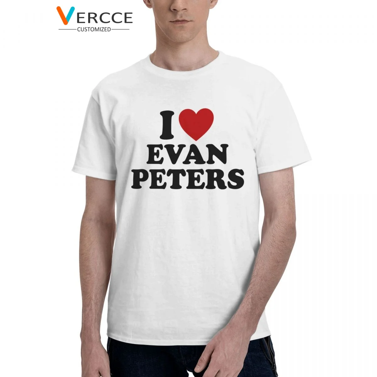 

Хлопковая футболка с изображением актера Эвана Питера, высококачественные футболки, индивидуальная одежда, футболки для мужчин и женщин, подарок