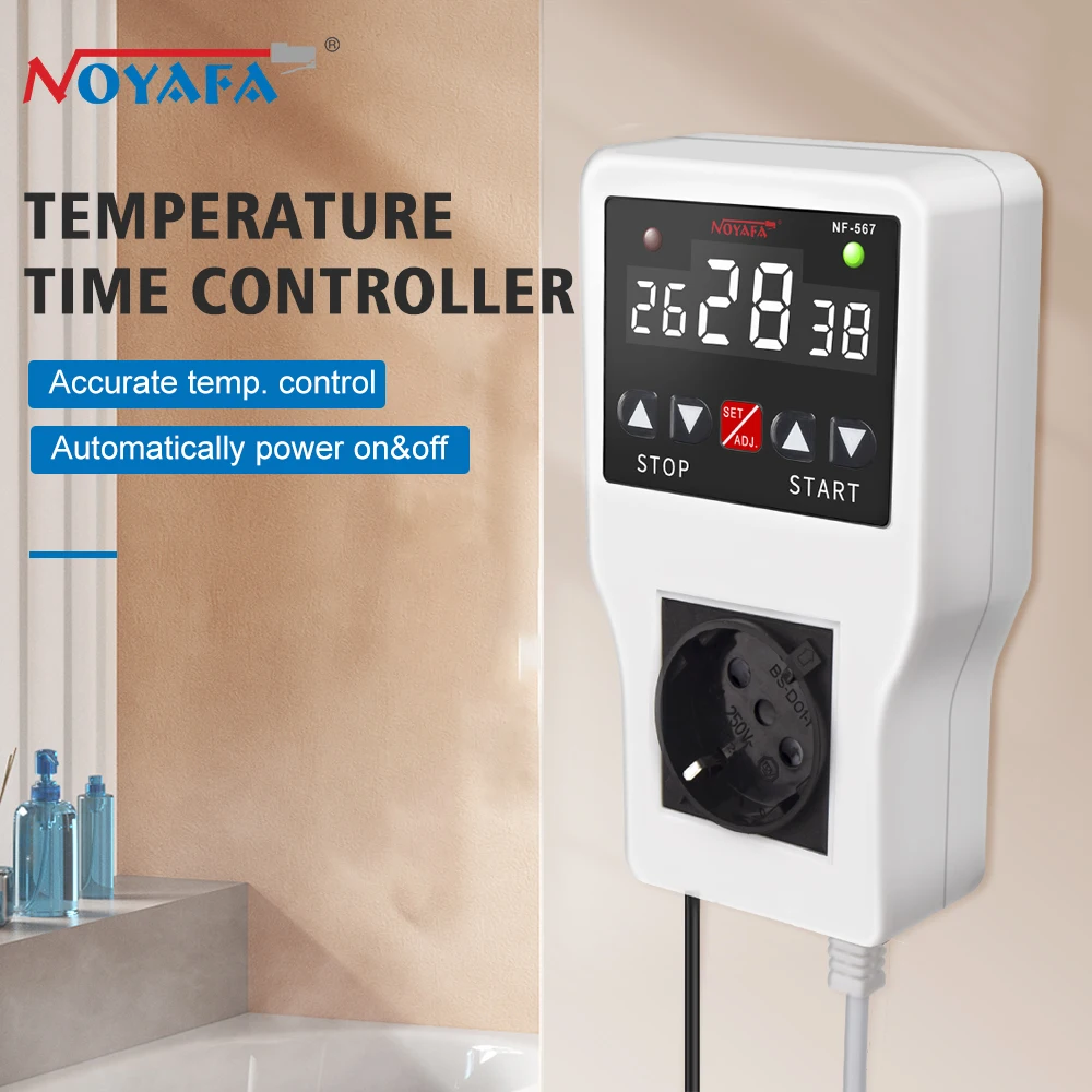 

Switch temperature controller digital display intelligent fully automatic controller probe temperature controller socket