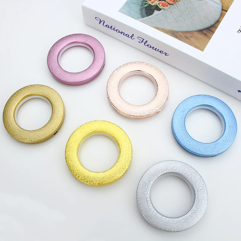 

20 PCS Roman Mute Rings Gold Frosted Punch for Curtain Tape Solid Rod Curtain Accessories 088#D