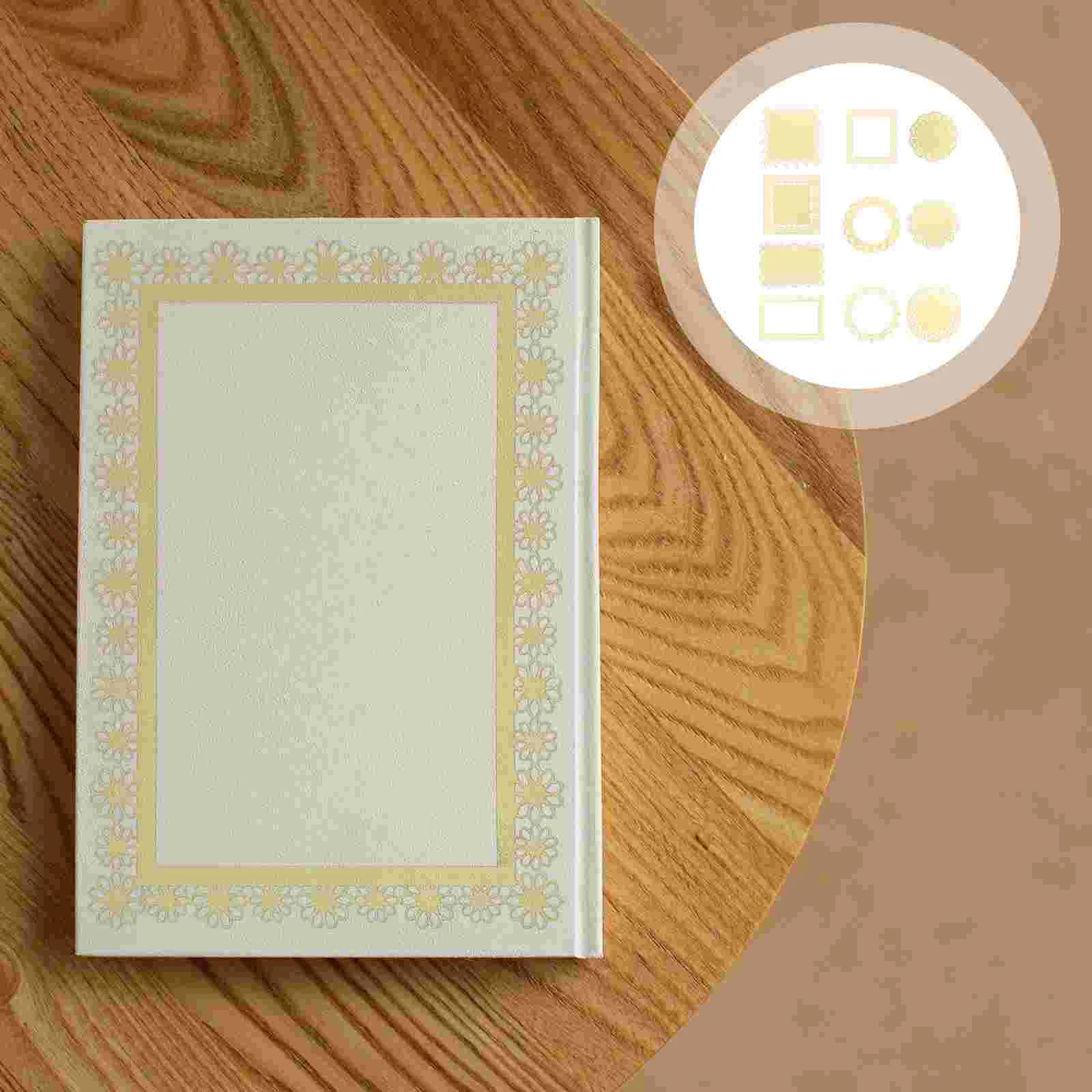 

Paper Stickers Lace Scrapbookdecals Hollow Napkins Placemats Journaling Craft Pet Green Stationery Set Planner Round Transparent