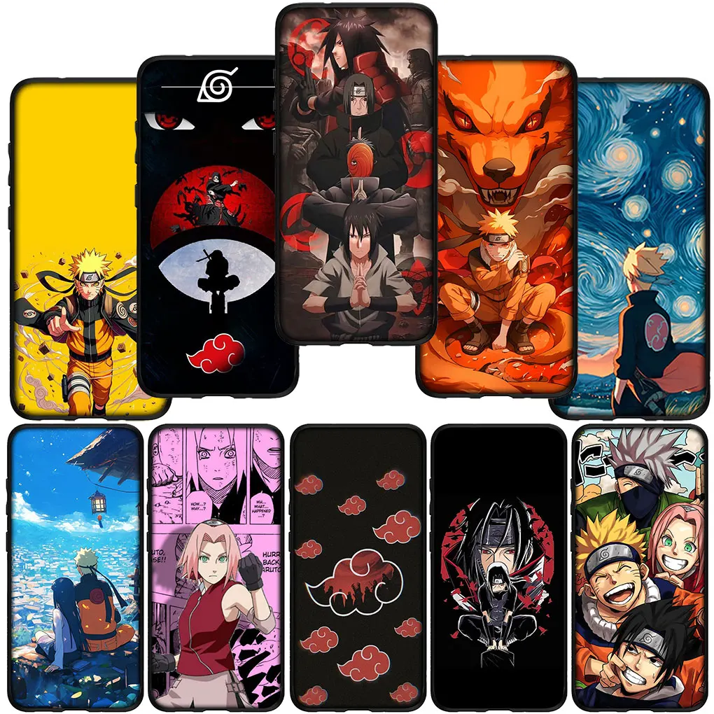 Itachis Akatsukis Uchihas Sasukes Cover Phone for Samsung Galaxy S21 S20 Fe S23 S22 Ultra S8 Plus A25 A12 A13 A21S A73 + Case