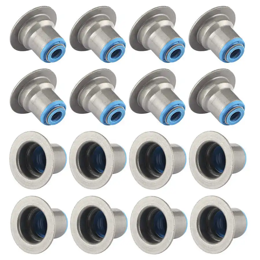 

16pcs Iron Car Valve Stem Seals Set Replacement 12482063 for LS Fit for Chevrolet Silverado Express Camaro Impala for GM