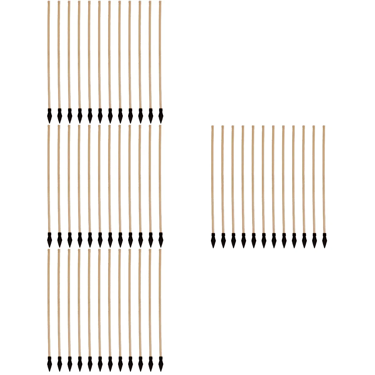 

48 pcs Wooden Arrows Rubber Head Archery Bow Archery Practice