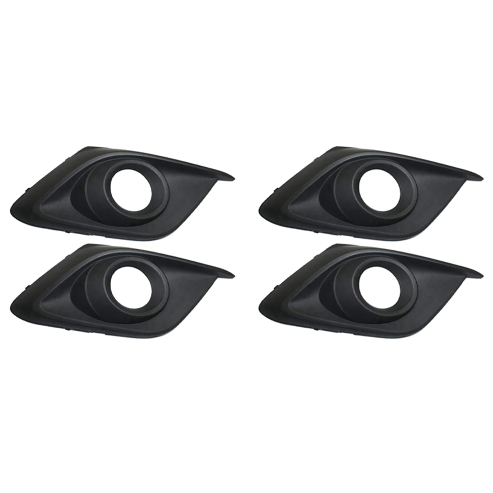 

4x Car Front Bumper Fog Lamp Frame, Front Fog Lamp Cover, Fog Lamp Grille Trim for Mazda 3 Axela 2014 2015 2016