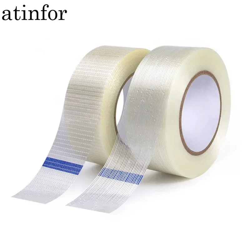 Прозрачная Стекловолоконная лента atinfor50M/R шириной 10-100 мм усиленная для связки