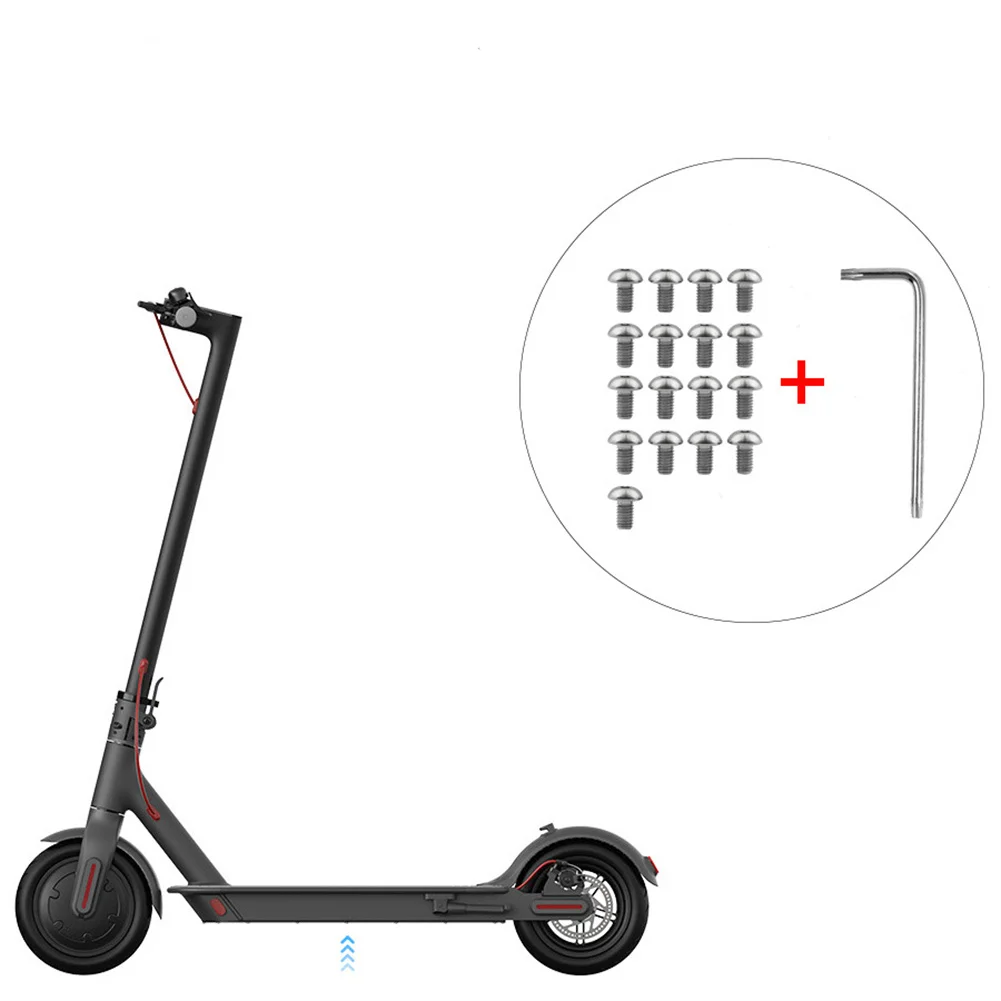 

For Xiaomi M365 Pro Pro2 1S Electric Scooter Bottom Cover Steel Screws With Wrench Battery Backplane Screw E-scooter Accessories