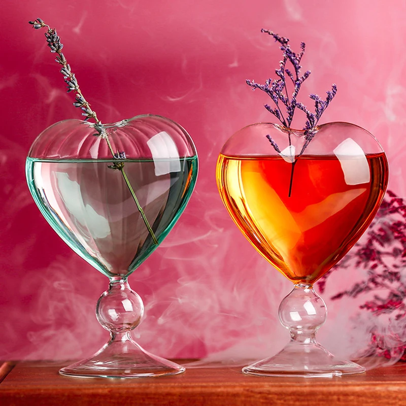 

INS модные креативные в форме сердца для смешивания бара стеклянные сока для мягких напитков стеклянная соломенная чашка Коктейльные очки
