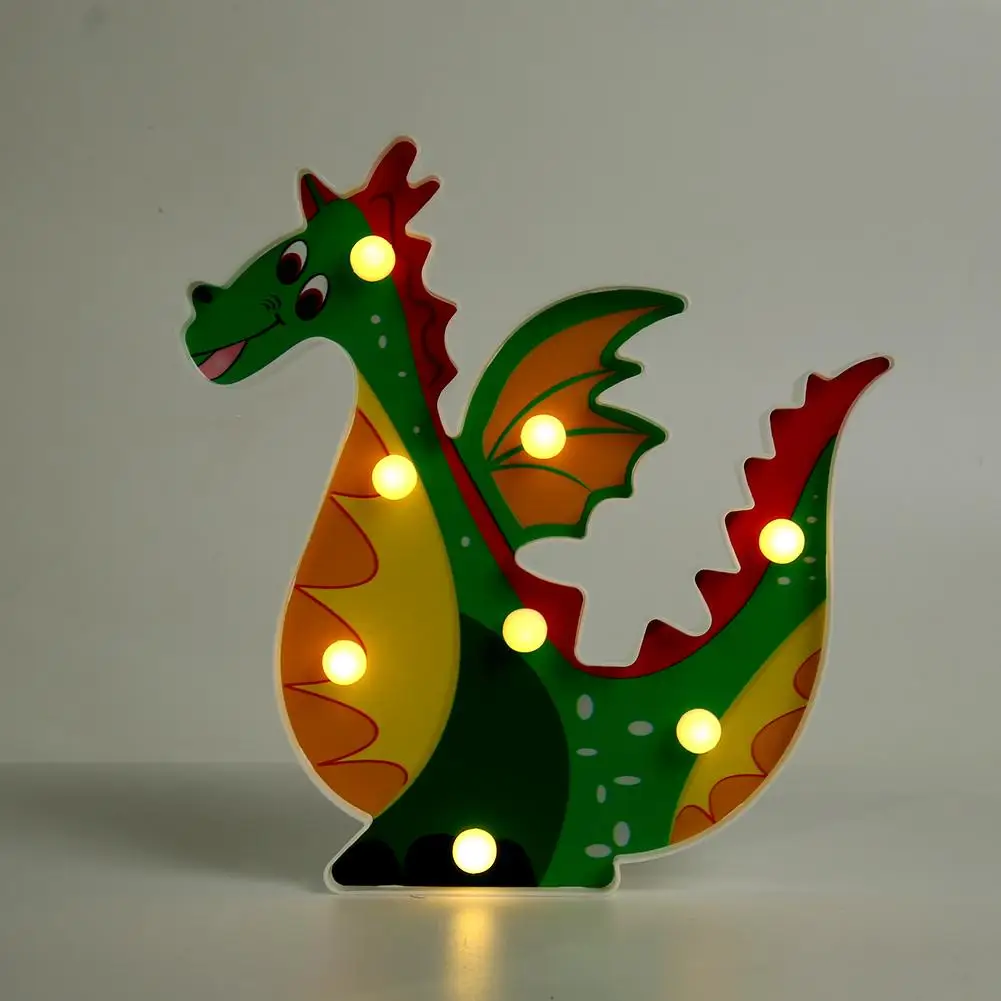 

Dinosaur LED Night Lamp Battery Power Children and Kid Gift Bedroom Light for Family No Blue Light No Strobe for Eye Protection