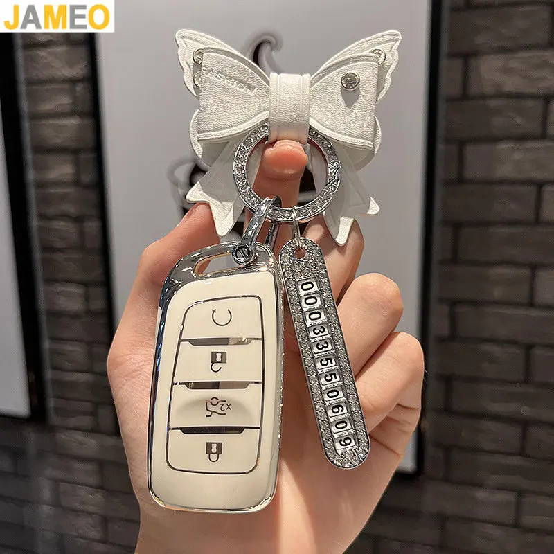 Чехол для автомобильного ключа из ТПУ с 4 кнопками для Changan CS35 CS85 Plus CS95 CS95 CS25 Coupe