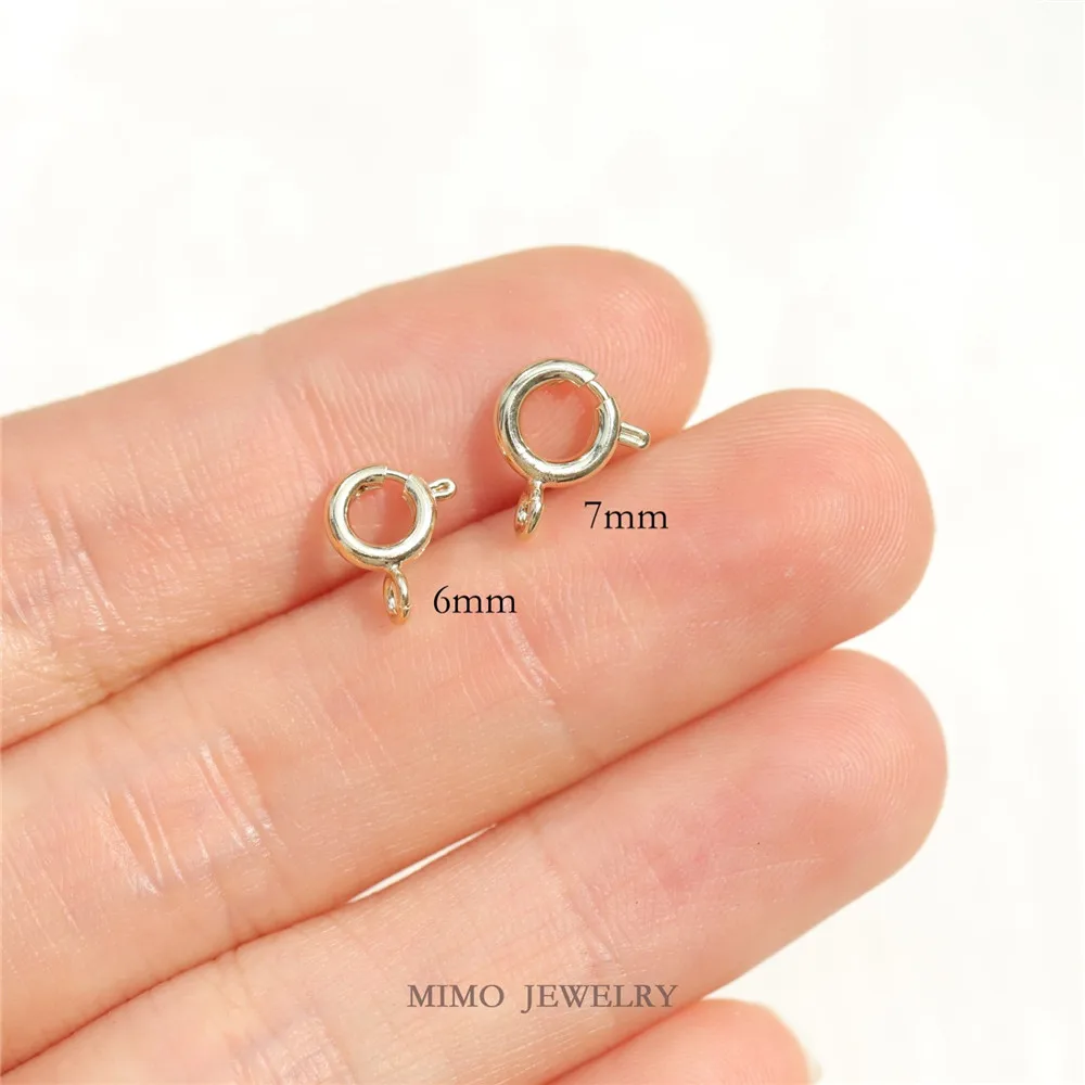 Медная позолоченная базовая универсальная пружинная пряжка QQ Пряжка Браслет