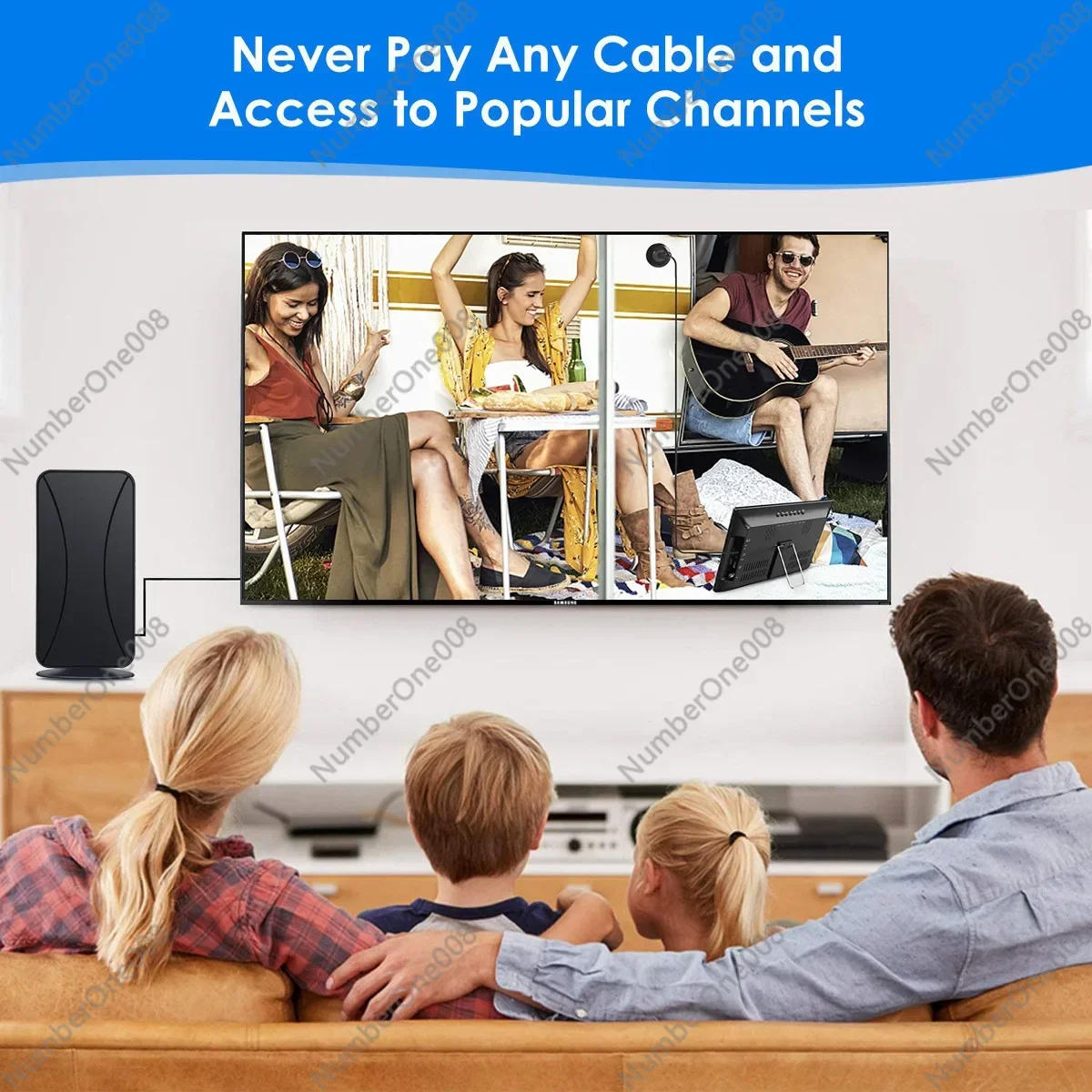 Новая внутренняя и наружная ТВ-антенна HDTV-антенна DVB-T2 Цифровая высокой четкости