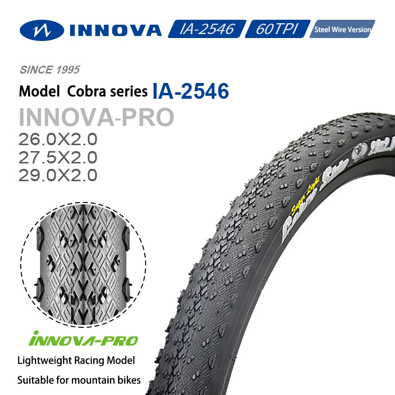 Легкая шина для горного велосипеда INNOVA 26/27 5/29*2 0 Cobra