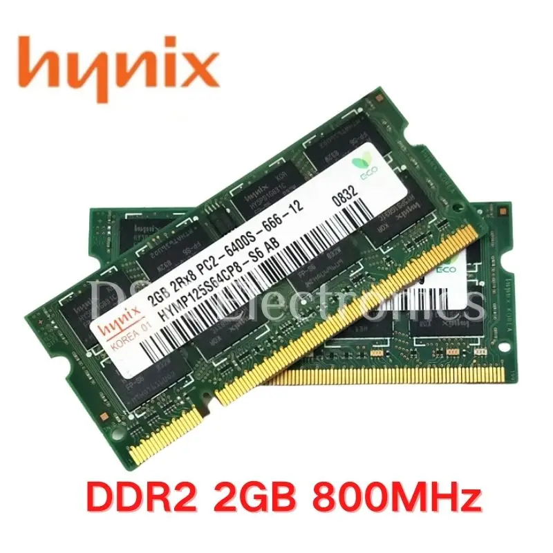 Hynix чипсет DDR2 2 ГБ 4 Стандартная оперативная память для ноутбука 2G 4G 800 МГц 667 PC2 6400S
