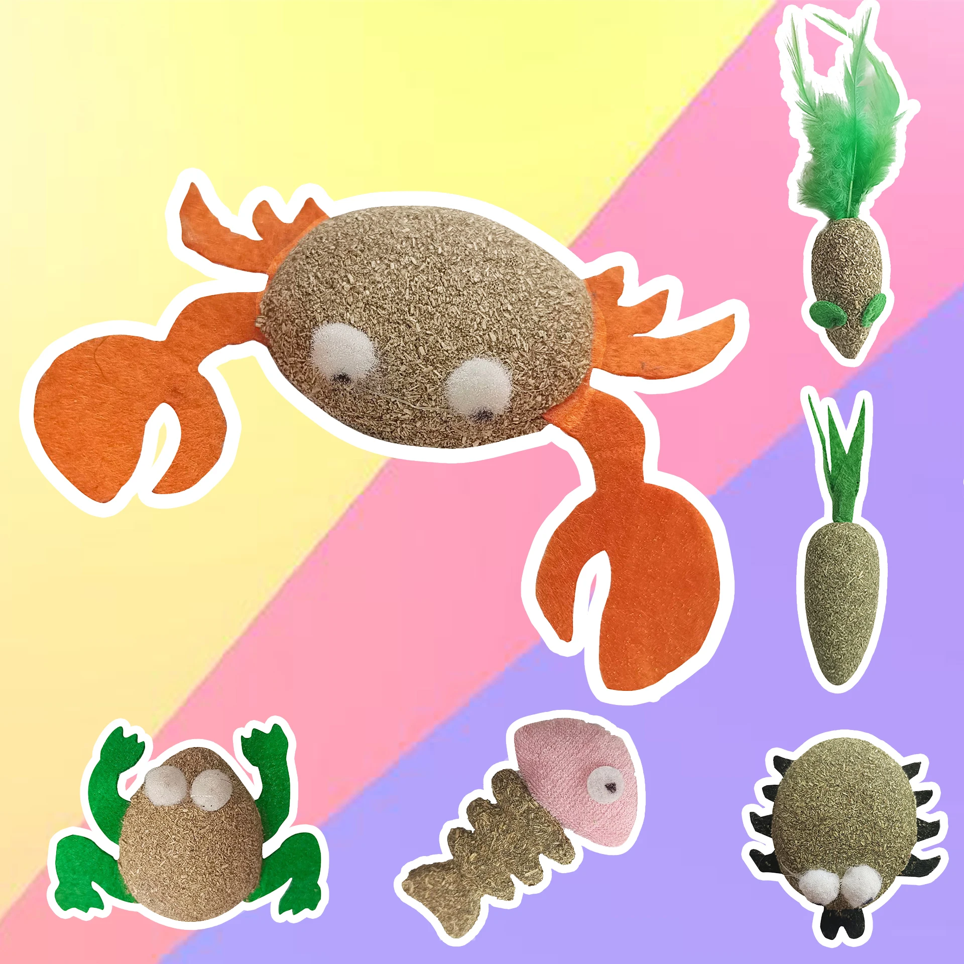 

Catnip Cat Toys Cartoons Edible Catnip Ball Safety Healthy Cat Mint Cats Molar Teeth Clean Teeth Game Pet Toy Pet Product Gift