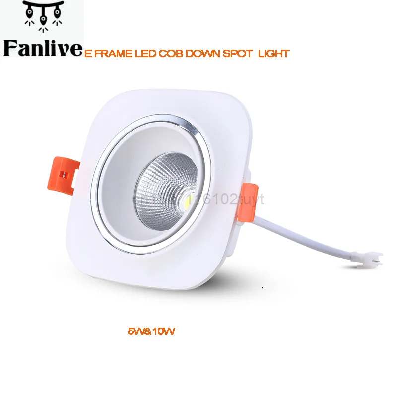 

20pcs High Quality Square Led Spot Downlight Open Hole 3",3.7" 5W,10W For Resident Foyer Bedroom Input AC100-240V