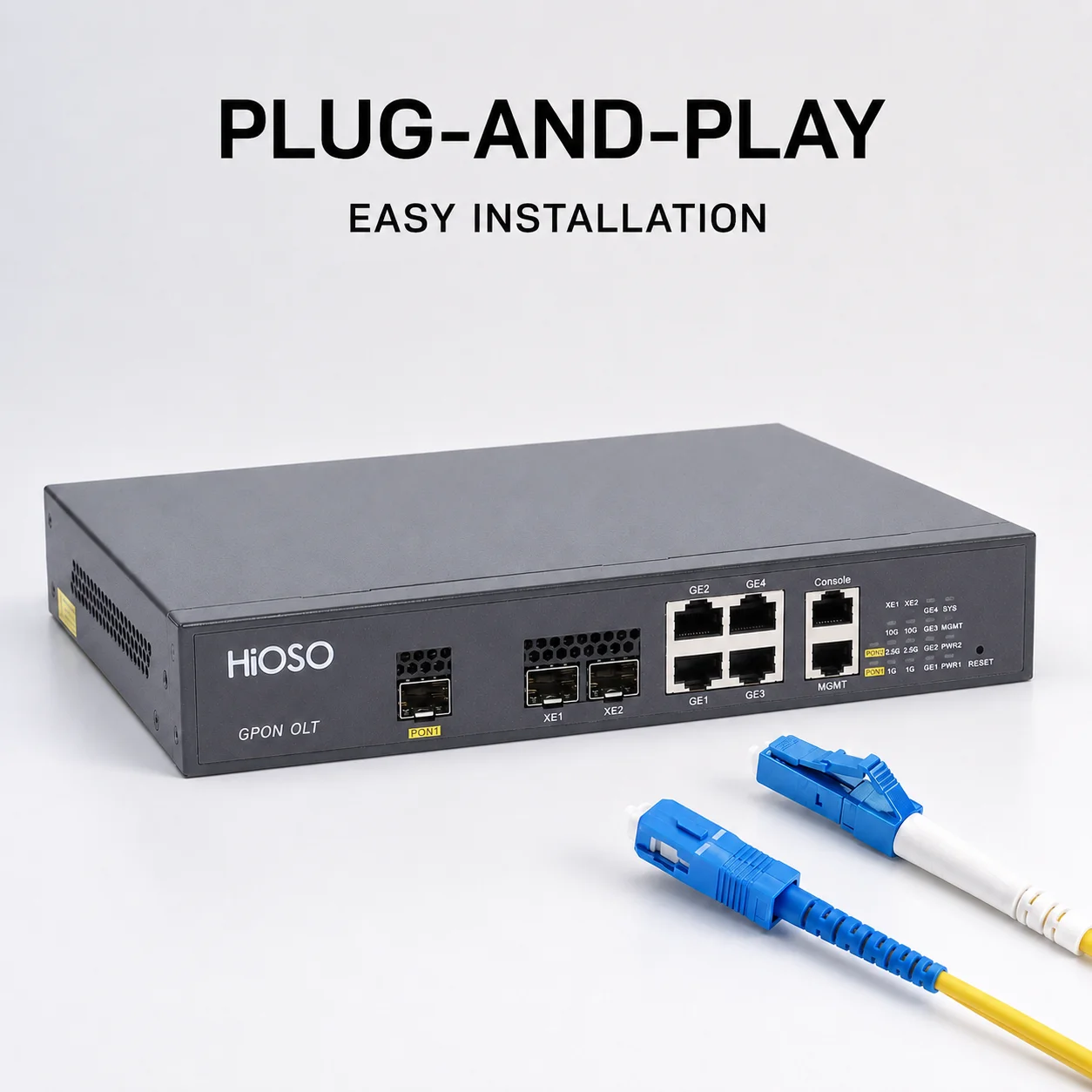 Фото Новый продукт HiOSO HA7301GD-ADC с модулем MINI 1-портовый GPON OLT, Plug and Play, простая установка, поддержка OEM/ODM №3
